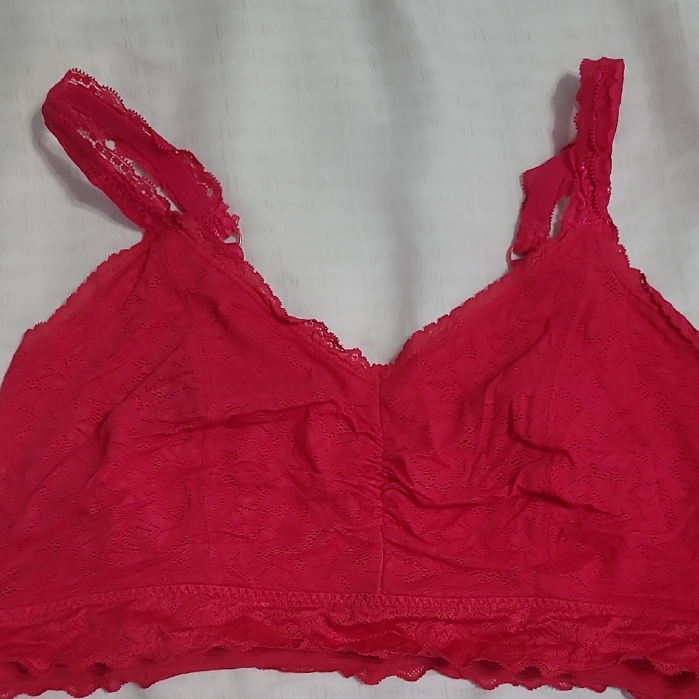 Torrid 3 Lace Bralette in Vibrant Red